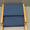 Japanese Floor Chair with Back Support, Foldable Meditation Chair, Legless Tatami Chair with Cushion, Floor Seat for Living Room, Bedroom, Bay Window (1, Blue)