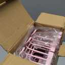 Pink Shower Caddy for Bathroom - Never Rust Hanging Shower Organizer with Soap Basket and Hooks - Large Capacity 3 Tier Aluminum Over The Showerhead Caddy