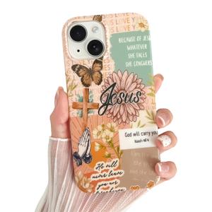 Compatible with iPhone 13 Case, Aesthetic Cute Patchwork Pattern Designed, Soft TPU Slim Shockproof Phone Case for Girls Women, Pink Plaid Striped