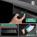 YHTAUTO Behind Screen Storage Tray for Tesla Model Y Juniper 2025 2026 (Premium & Performance), Tesla Model 3 Highland 2024 2025 2026, Screen Storage Box Non-Slip Sunglass Holder Interior Accessories