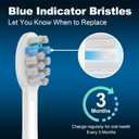 6 Pack Toothbrush Replacement Heads Compatible with WaterPik Sonic Fusion 2.0, FitMount Flossing Brush Head Fit for Water-Pic SF-01W SF-02W and 2.0 SF-03 SF-04