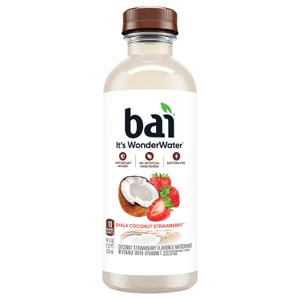Bai Antioxidant Infused Water Beverage, Shala Coconut Strawberry, with Vitamin C and No Artificial Sweeteners, 18 Fluid Ounce Bottle, 12 Pack, BBD: 06-03-2026