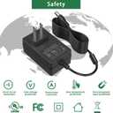 AC Adapter Power Supply 9V 2A, DC Plug 5.5 x 2.1mm & 2.5mm for LED Strip Light CCTV Camera Router Modem Toys DVD IR Illuminator ADSL Cats DVR LED Lights Tablets Speakers Webcams Transformer
