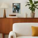 Cute Child Wall Art Prints Handsome Little Boy And Puppy Poster Canvas Art Wall Decor Picture For Bedroom Baby Room Bathroom Wall Decor Aesthetic Home Artwork 8"  10" With Framed (MK02.)