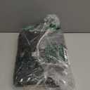 Moynesa Striped Border Easy Jute Outdoor Patio Rug 3x5, Washable Entryway Rug Non Slip with Rubber Backing, Farmhouse Modern Carpet for Backyard Bedroom Living Room Kitchen, Black