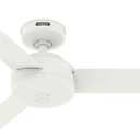 Hunter 44 inch Indoor Ceiling Fan No Light - White Modern Ceiling Fan without Light, 3 Blades, Standard Mount, For Bedroom, Living Room, or Kitchen, Wall Control - Presto 51848, Matte White