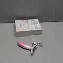 7 Color Galvanic Machines - Red Light Therapy for Face and Neck, Face Massager Tool for Wrinkles, Double Chin, Vibrating Facial Massager with Thermals, Pink