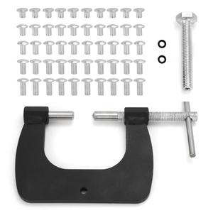 Semi Tubular Rivets Tool, 1/8" Vent Window Restoration Tool Kit for Tonka Pinball Vent Colema n Repair, 50 Piece Set (Standard)