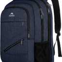 MATEIN 17 Inch Laptop Backpack, Large Work Backpack Travel Carry On TSA Approved with Trolley Sleeve, College Computer Bag with Anti Theft Pocket, Water Resistant Commute Daypack for Men, Dark Blue