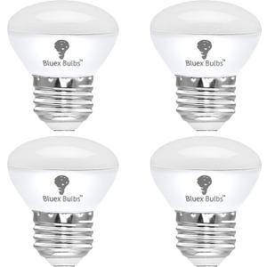 4 Pack R14 LED Bulb 4W E26 Base Mini Reflector Floodlight Light Bulb Dimmable 2700K Warm White - 40W Equivalent - Mini Light Bulbs, Short Light Bulbs, Curio Cabinet Light Bulb, R14 Bulb Flood Light