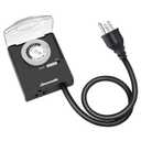 DEWENWILS 24-Hour Mechanical Light Timer with 2ft Long Cord, Waterproof Electrical Timer with Grounded Outlet, Plug in Timer Switch for Halloween Lights, 15A, 1/2 HP, UL Listed