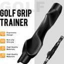 2 x Golf Grip Trainer - Correct Hand Position on Golf Club, Improve Swing Technique & Grip Strength, Lightweight Ergonomic Golf Training Aid for All Skill Levels