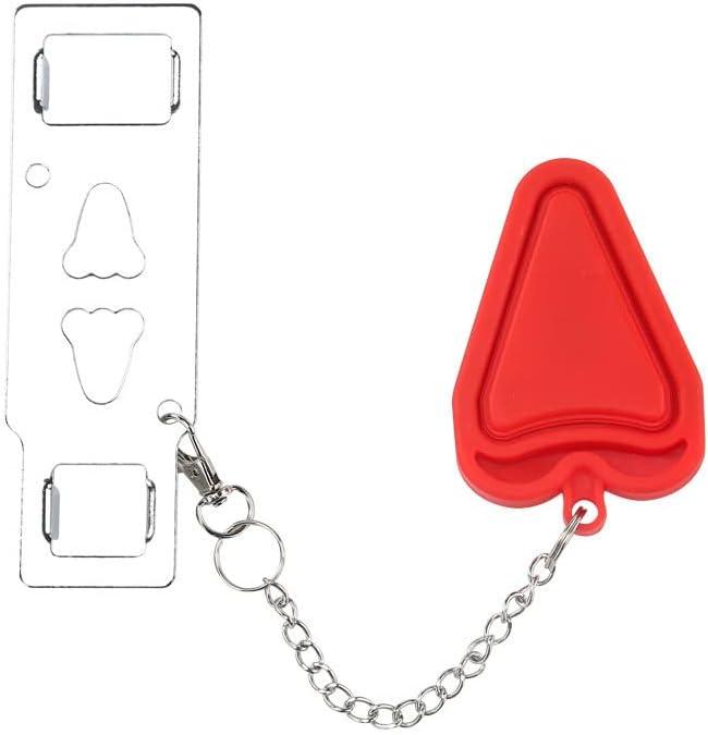 2Pcs Portable Door Lock for Hotle Safety Apartment Door Lock Latch for Bedroom Front Door Temporary Door Door Stopper Anti-Theft Travel Lock Simple to Use Home Protection Door Lock