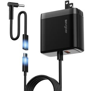 65W HP Laptop Charger, Computer Charger for HP Pavilion/Envy/ProBook/EliteBook/Chrombook, Compatible with HP USB-C 44W Smart Blue Tip Power Adapter (4.5mm)