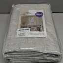 MIULEE Linen Texture Curtains for Bedroom Solid 100% Blackout Thermal Insulated Light Gray Curtains Grommet Room Darkening Drapes for Living Room Nursery 52x96 Inch (2 Panels)