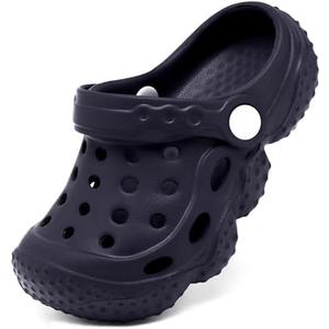 ChayChax Kid's Garden Clogs Cute Slides Sandals Toddlers Beach Pool Shower Shoes with Non-Slip Sole 23