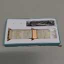 Lerobo Resin Band Compatible with Apple Watch Series 11/10/9/8/7 38mm 40mm 41mm 42mm 44mm 45mm 46mm 49mm,Fashion Lightweight Strap for iWatch Series 6/5/4/SE/Ultra 3 2 1 Wristband Replacement for Women Men (Colorful Ivory White - Rose Gold)