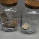 mustry Glass Drink Dispenser for Parties, 1 Gallon Beverage Dispenser with Stand and Spigot Solid Stainless Steel, Used as Lemonade Dispenser Sun Tea Jar Kombucha Jar, Set of 2