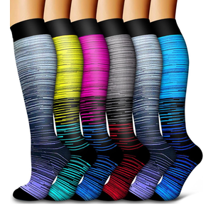 6 Pack Copper Compression Socks for Women and Men Circulation-Best Support for Medical, Running, Nursing, Athletic