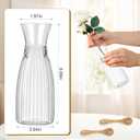 20 Pcs Plastic Flower Bud Vases Bulk with Twines Ropes Small Mini Flower Vases for Centerpieces Decorative Plastic Bottles for Wedding Reception Dining Table Home Decoration (Transparent)