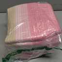 Weysat 4 Pack Christmas Empty Pink Gift Baskets Small Woven Cotton Rope Baskets with Gift Bags Ribbons and Handles, 12" x 8" x 5" Cute Storage Box for Birthday Nursery Toy Treat Wrap Organizer