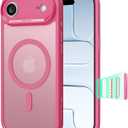 ESR for iPhone Air Case, Camera Control Cover, Compatible with MagSafe, Shockproof Military-Grade Protection, Magnetic Phone Case for iPhone Air, Classic Hybrid Case, Frosted Pink