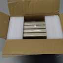 Fkvat 4x6 Picture Frame Set of 4, Matted Brass Simple Modern Brushed Thin Aluminum Metal Photo Frame Fits 3x5 with Mat or 4 x 6 without Mat Vertical and Horizontal for Tabletop and Wall Mounting