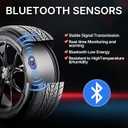 Richeer Upgraded Bluetooth TPMS Sensor for 2020-2025 Model 3, Model Y, Model S, Model X, 4 Pack Silver Tire Pressure Monitoring Sensor Replacement OE# 1490701-00-B, 1490701-01-B, 1490701-01-C