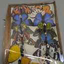 Wonderland Series' Artificial Butterfly; Home Decoration; Garden Decoration;12pieces with Clip (D)