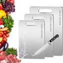 Titanium Cutting Board, 100% Pure Titanium Cutting Boards for Kitchen, Double-sided Food Grade Cutting Boards Non Toxic, Chopping Board Dishwasher Safe for Cutting Meat Vegetable Fruit(14L*10W)