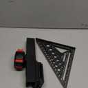 7In Rafter Square with Square Holder, Square Master, Rafter Square Holster for Tool Belt, Woodworking Pencil and Tape Measure, Carpenter Square Tools Set for Woodworking