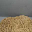 Oval Woven Placemats Set of 6, Natural Water Hyacinth Charger Plates Non-Slip Weave Placemats Farmhouse Straw Braided Rattan Tablemats, Oval Wicker Place Mats for Dining Table