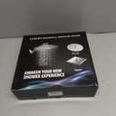 PinWin Shower Head, 8'' Dual Rain Shower Head with 11'' Adjustable Extension Arm, 7-Setting High-Pressure Handheld Combo, Rainfall LED Shower Head Water Temperature Controlled Color Changing,Chrome