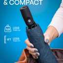 REPEL Windproof Travel Umbrella - Compact & Withstands Winds up to 85MPH , Strongest Premium Auto Folding Umbrella for Rain and Sun - Durable, Light & Portable for Women & Men , Fits Backpack & Cars