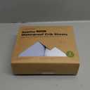 2-Pack Waterproof Crib Sheets for Boys, Girls - 52x28 Fitted Organic Cotton Baby Crib Sheets, Toddler Mattress Protector Cover, Washable, Soft & Durable Baby Bedding Essentials (Blue Flax)