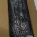 Cable Management, 25'' Cable Management Under Desk No Drill, Metal Cord Organizer with Clamp for Standing Desk, Cable Organizer for Home Office, Black (25'' (1 Pack))