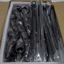 48 Pack Candle Holders Taper Candle Holders Tall Metal Candle Stands Holders for Table Centerpiece Modern Pillar & Home Wedding Decor, Matte Black