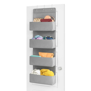 Whitmor Over the Door Cubbies 4 guested Pockets 4x18x52in