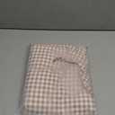 Mindsoft Brown Gingham Ruffled Tablecloth 84 x 60 Inches Rectangle Cotton Linen Checkered Table Cloth Buffalo Plaid Farmhouse Vintage Decorative Tablecover for Picnic Kitchen Dining Room Home Party