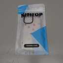 NITITOP Compatible with iPhone 16 Case Cute Clear for Women Girls Colorful Love Heart Pattern Ultra Slim with Bumper Protector Soft TPU Anti-Yellow Protective Cover - Colorful Heart