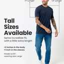 INTO THE AM Mens T Shirts Soft Cotton Blend Crew Neck Tee  Athletic Fit Plain Casual T-Shirt for Men (Black, L)