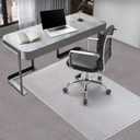 Vicwe Office Chair Mat for Carpeted Floors, 55"X36" Chair Mats with Studs | Carpet Protector Floor Mats for Low and No Pile Carpet, Easy Glide Computer Desk Chair Mat for Home & Offices, Clear