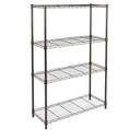 Amazon Basics 4-Shelf Adjustable Heavy Duty Steel Wire Rack Storage Shelving Organizer for Kitchen, Garage, 36" L x 14" W x 54" H, Black