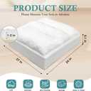 JZHLLA Replacement Couch Cushion 24"X 27"X 6"-7" Top Layer Shredded Foam and 30d Solid High-Density Sponge Sofa Cushions Replacement Insert Soft Supportive Sofa Seat Cushion