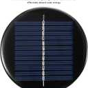 1 Piece 0.5W 6V Mini Solar Panel, 5 Inch Round Polycrystalline Solar Cell Panel, for Smartwatch, Security Cameras, LED Flashlights, Mobiles and Laptops