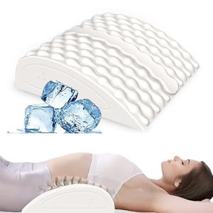 Hot & Cold Therapy Sciatica Pain Relief Pillow, Ice Massage & Heating Strecthing - Lumbar Support Pillow Immediate Relief for Back Hip Leg & Knee, Smooth Skin Touch - Ultra Soft - 100% Natural