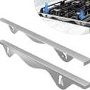 Tonhui Stainless Steel Stove Gap Covers, Kitchen Stove Counter Gap Filler, Range Trim Kit Stove Guard Counter Gap Cover Length 23.4" Heat Resistant for Years of Use - 2 PCS (Left and Right)