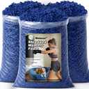 Bean Bag Filler, 15lbs Blue Memory Foam Filling for Beanbag Chair, Couch Cushions, Pillows, Dog Beds, Pouf Ottoman, Punching Bag Filler, Grappling Dummy, Packing Peanuts Replacement