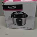 Yum Asia Kumo YumCarb Rice Cooker with Ceramic Bowl and Advanced Fuzzy Logic, (5.5 Cups, 1 Litre), 5 Rice Cooking Functions, 3 Multicooker Functions, 110V US Power (Light Stainless Steel)