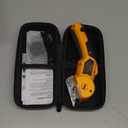 Cordless Electric Scissors: 4V Rechargeable Rotary Cardboard Cutter, 3000mAh Battery, with LED Light, 2 Blades, Box Cutter for Fabric Carpet Carton Plastic Leather Cloth(Yellow)